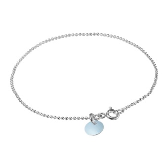 Enamel Ball chain bracelet Blå 
